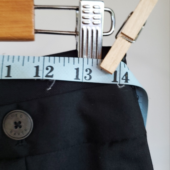 Ted Baker black wool skirt size 1. Pencil style, fully lined, euc. - Picture 3 of 8